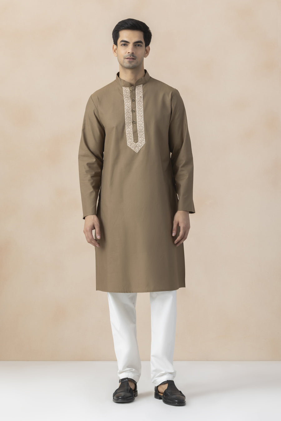 Camel brown kurta pyjama  for men