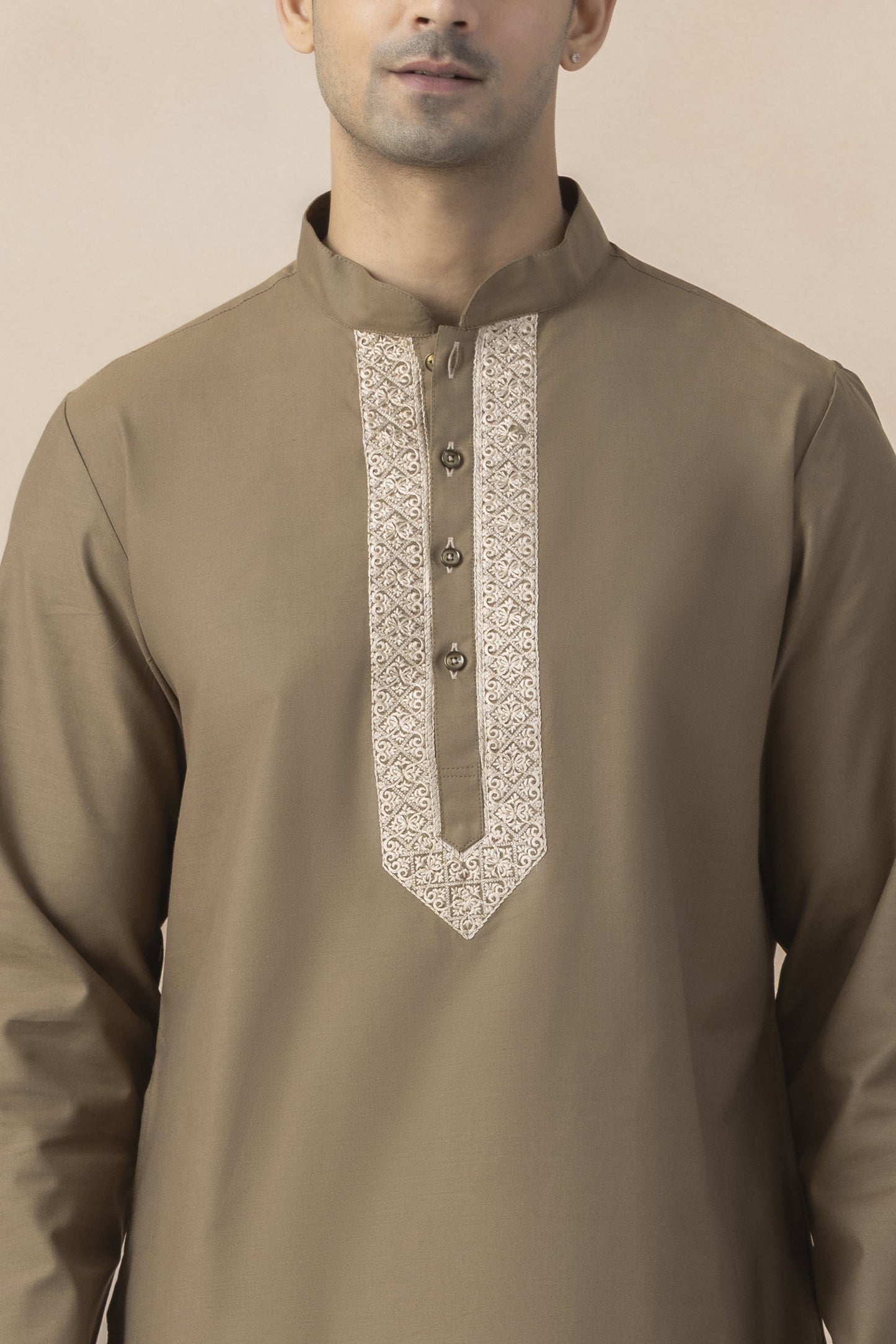 Camel brown kurta pyjama  for men
