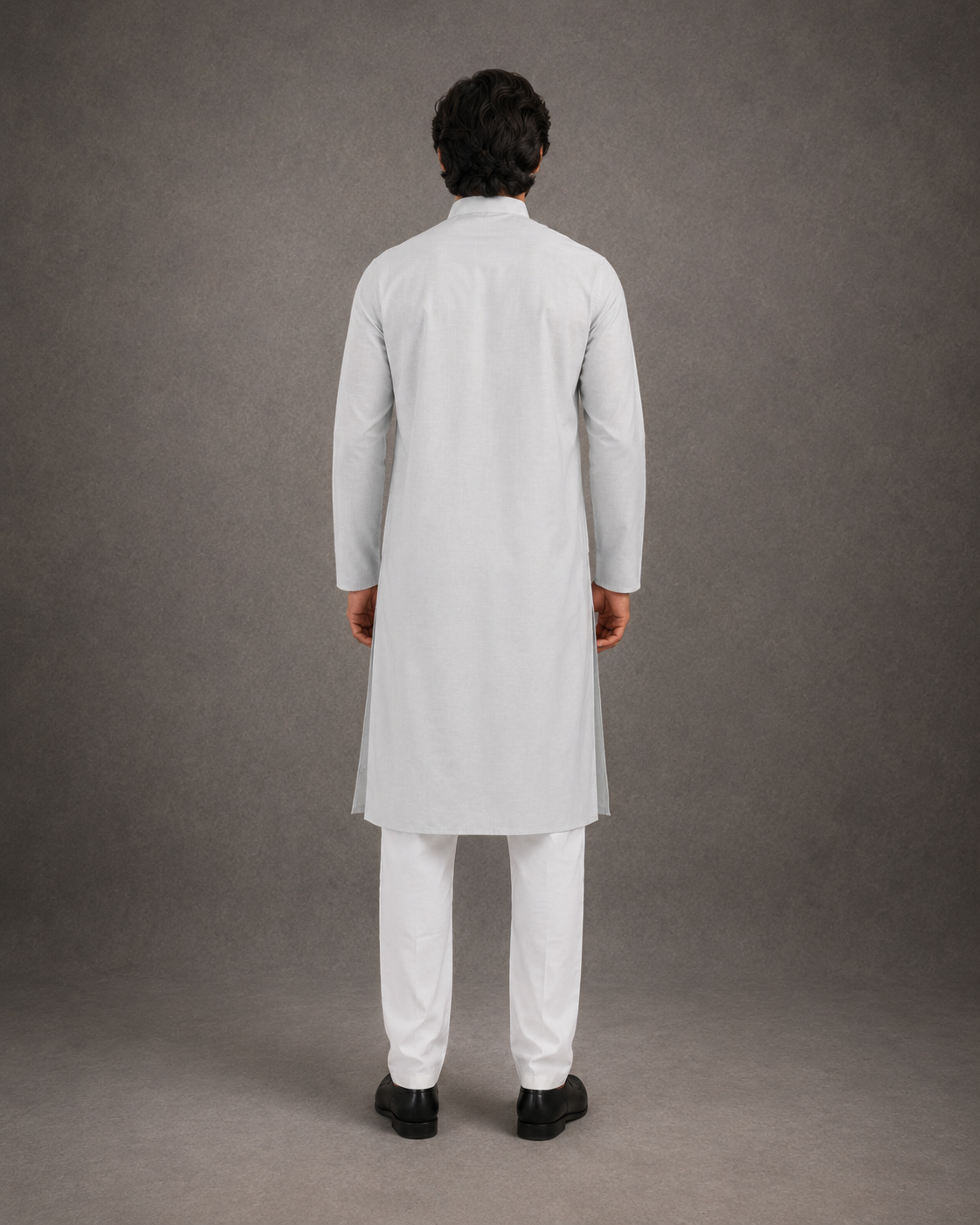 Men’s White Linen Kurta Pyjama Set