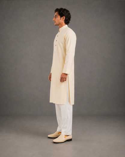 Men’s Yellow Kurta Pyjama Set