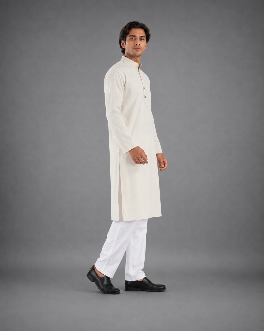 Men’s Light Yellow Kurta Pyjama Set