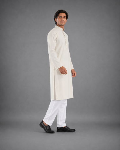 Men’s Light Yellow Kurta Pyjama Set