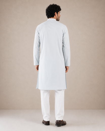 Men’s Light Blue Kurta Pyjama Set