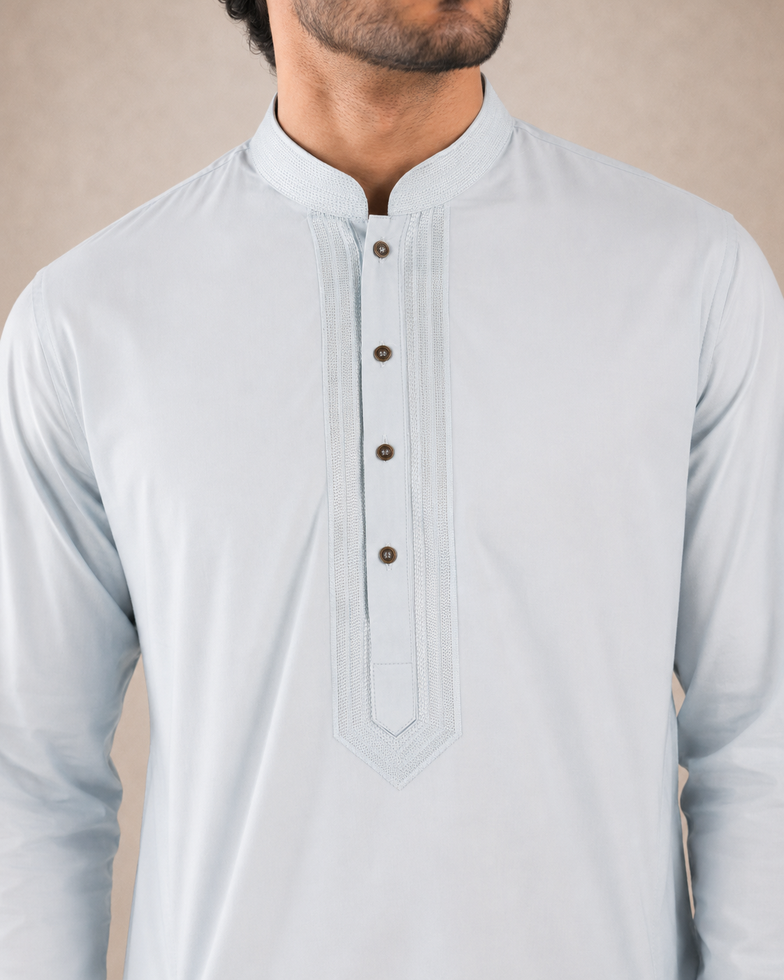 Men’s Light Blue Kurta Pyjama Set