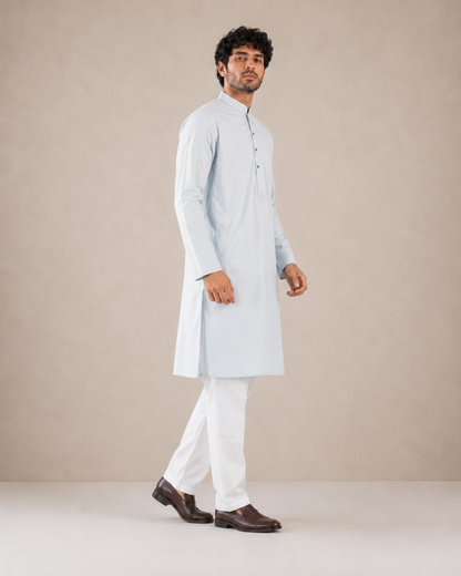 Men’s Light Blue Kurta Pyjama Set