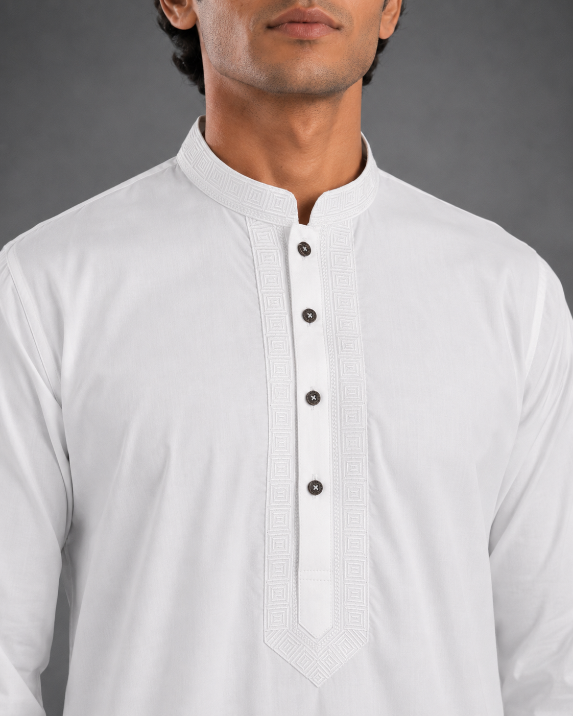 Men’s White Classic Kurta Pyjama Set